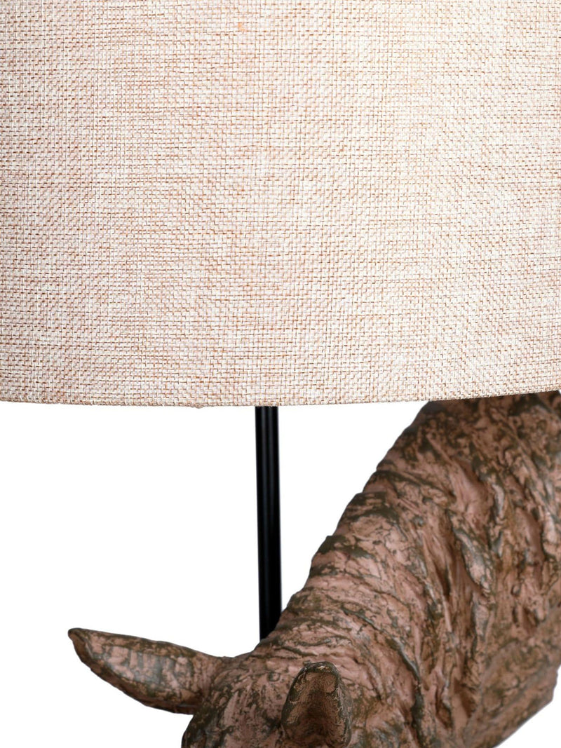 Libra Interiors brown horse lamp with shade - British product