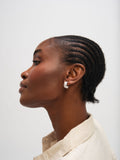 Inicio braided hoop earrings sterling silver plated, imported from the UK