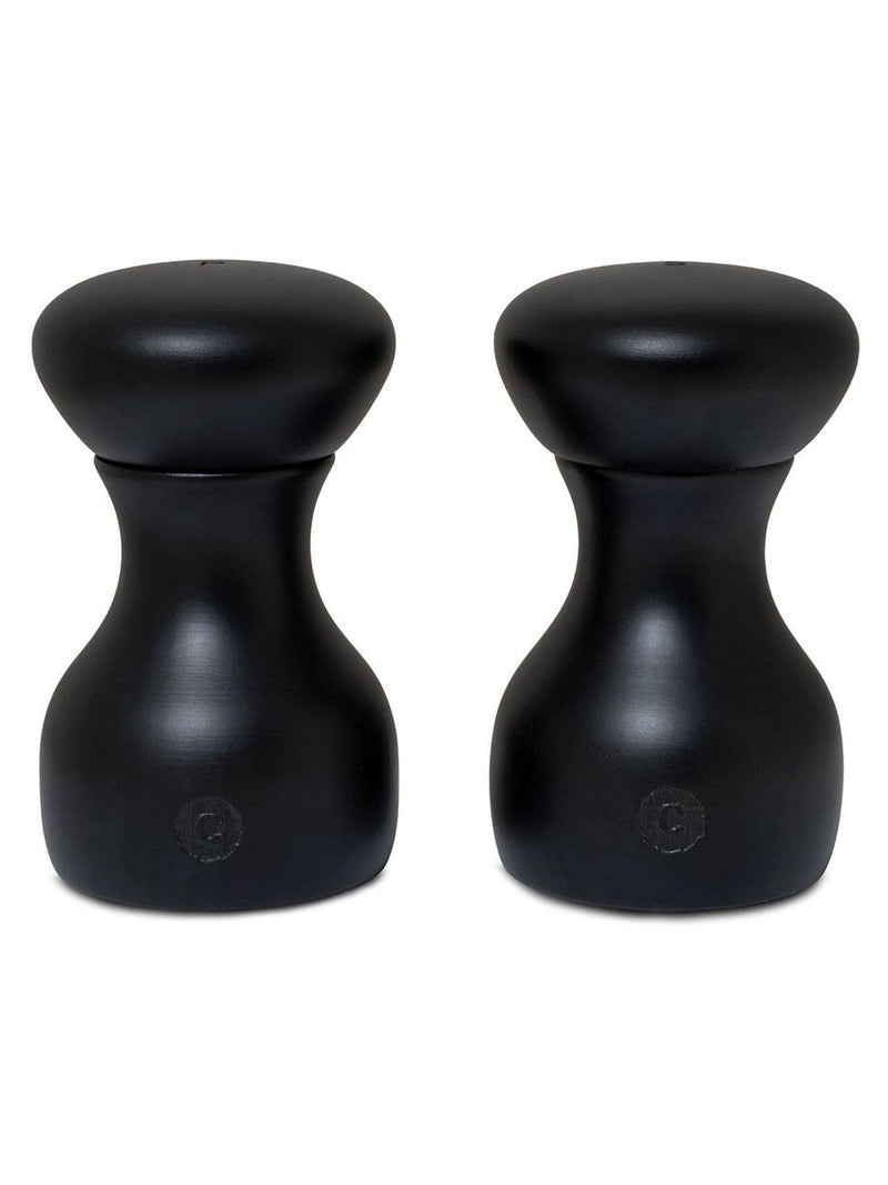 Crush Grind Beech Lyon salt and pepper mill set, imported from the UK