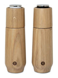 Crush Grind oak champagne salt and pepper grinder set, UK version