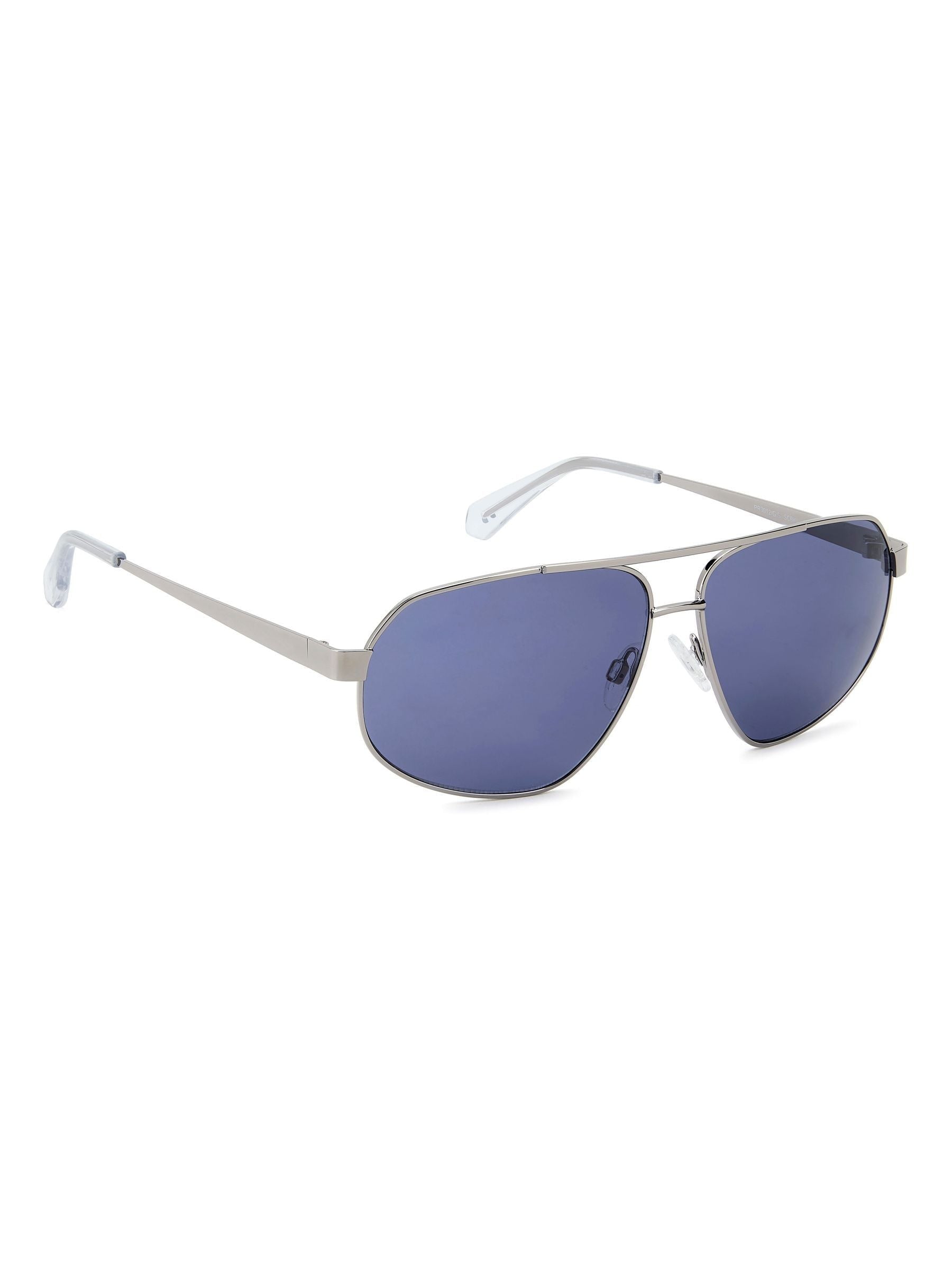 Prive Revaux silver rectangular geometrical sunglasses, UK version