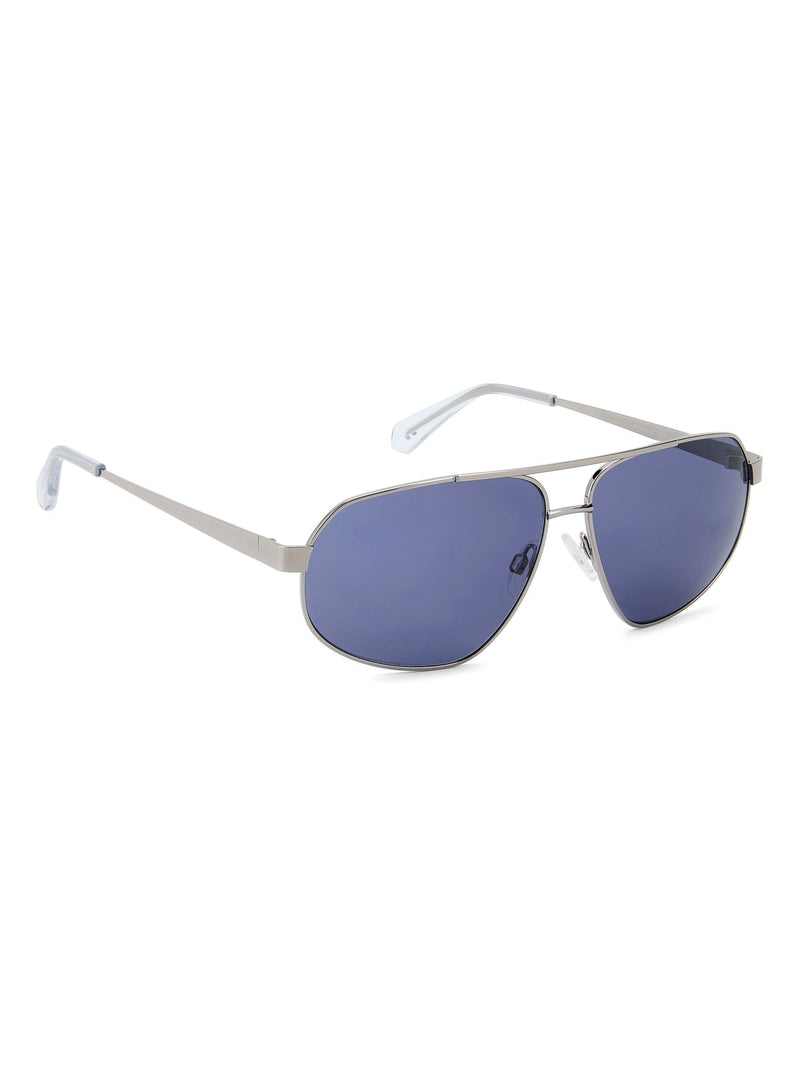 Prive Revaux silver rectangular geometrical sunglasses, UK version