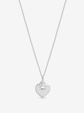 Inicio sterling silver plated heart pendant with pawprint charm (British brand)