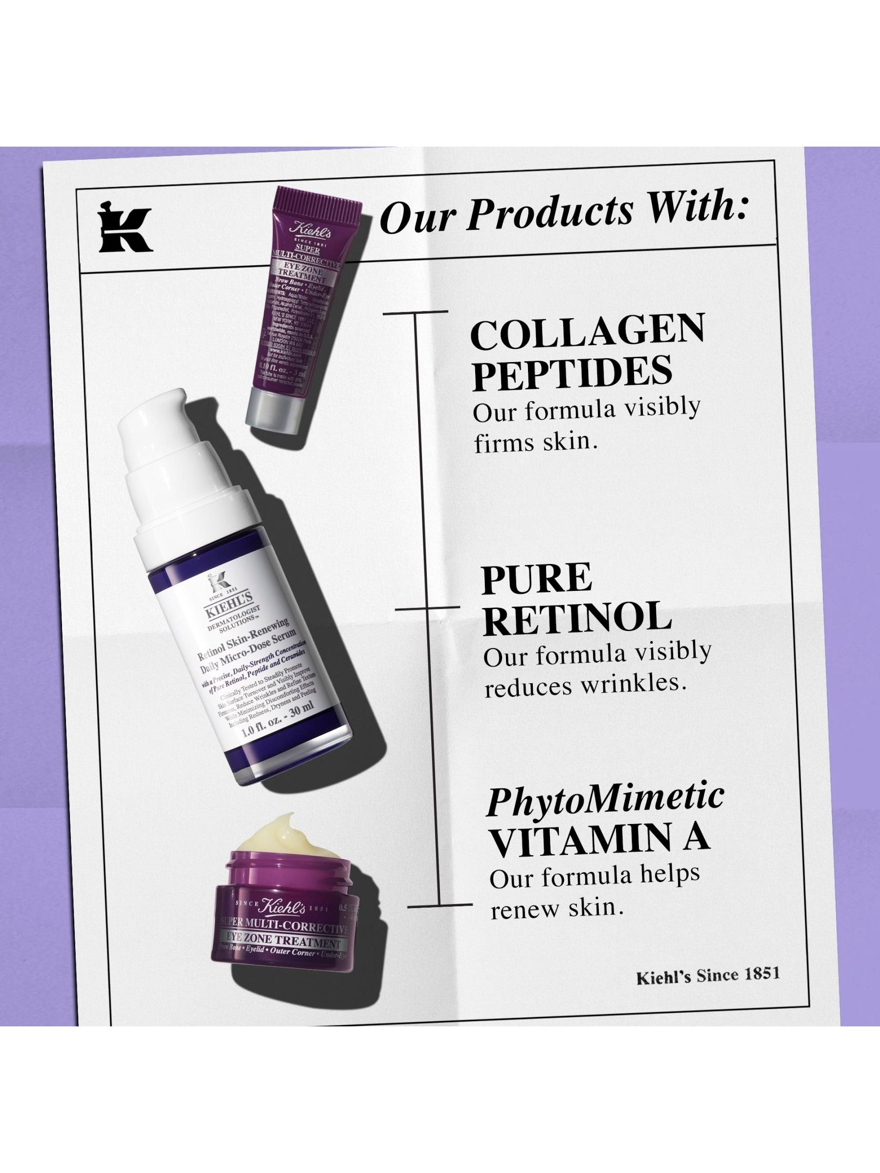 Kiehls anti ageing routine set (British brand)