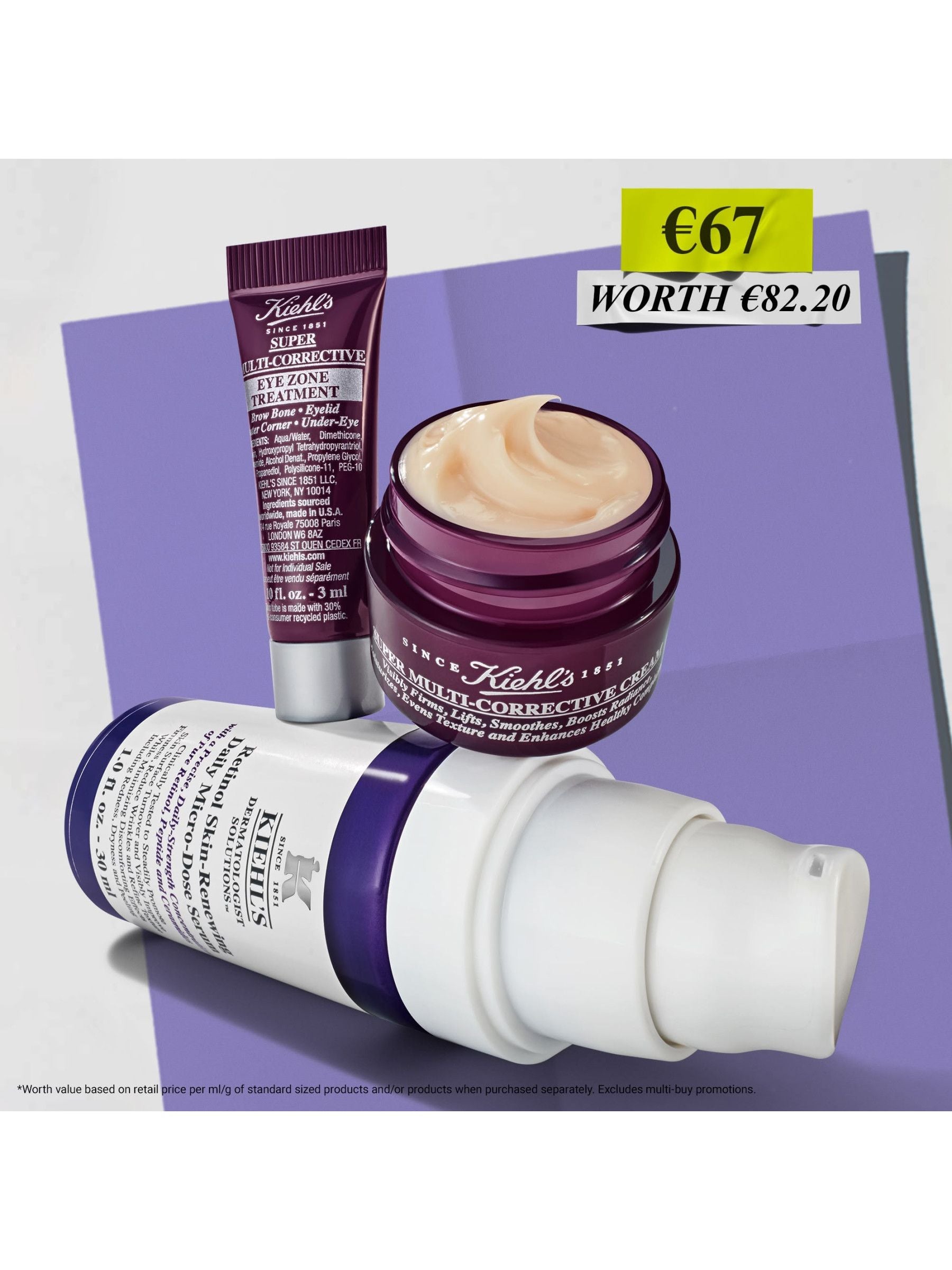 Kiehls anti ageing routine set (British brand)