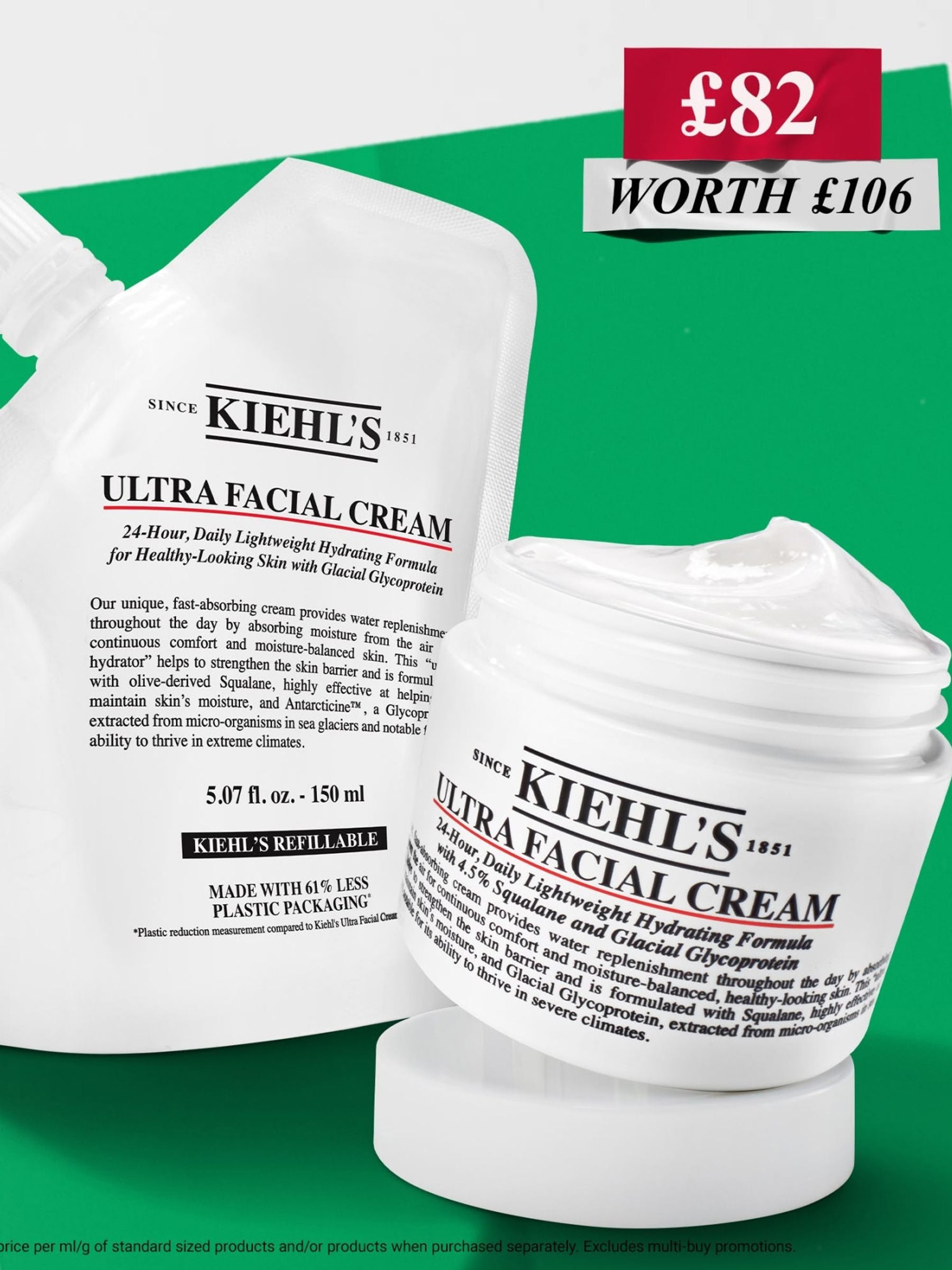 Kiehl's Ultra Facial Cream refill set, UK version