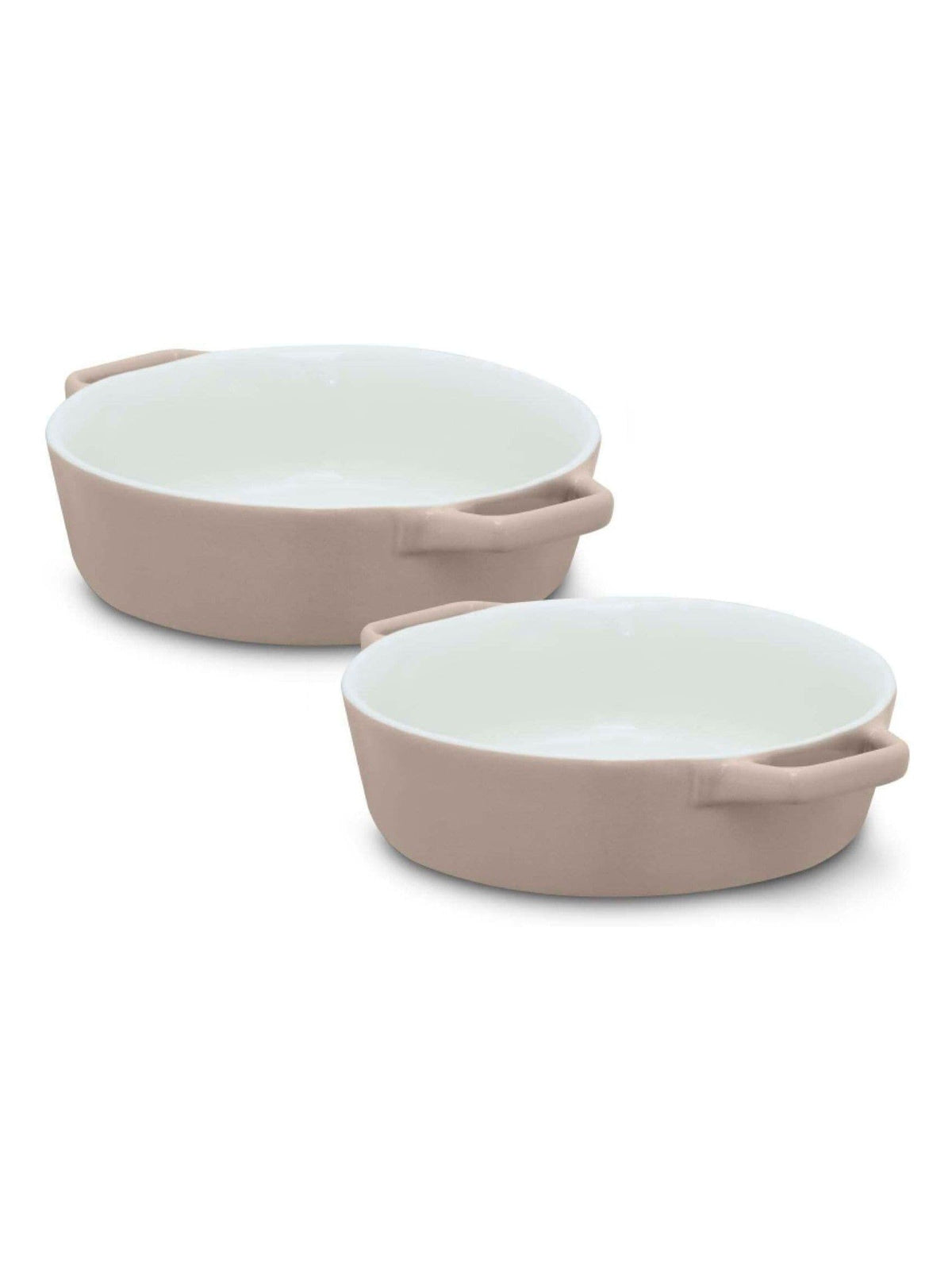 Barbary and Oak Set of 2 Cashmere Nattura Round Baking Dishes