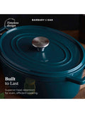 Barbary and Oak teal Nattura cast iron casserole 3.2L (British brand)