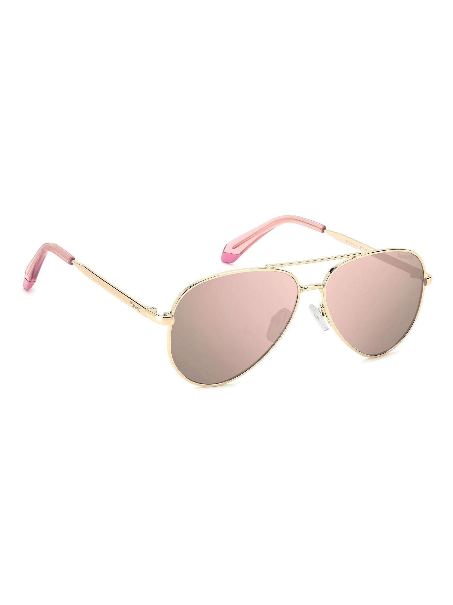 Polaroid pink pilot sunglasses for teenagers, imported from the UK