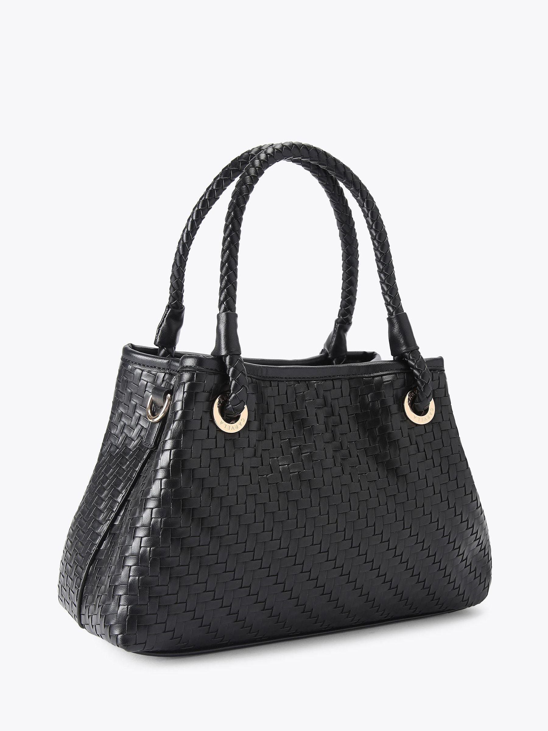 Carvela black Antonia weave mini bag - British product
