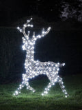 Lights4fun dual LED reindeer stag 1.15m - British product
