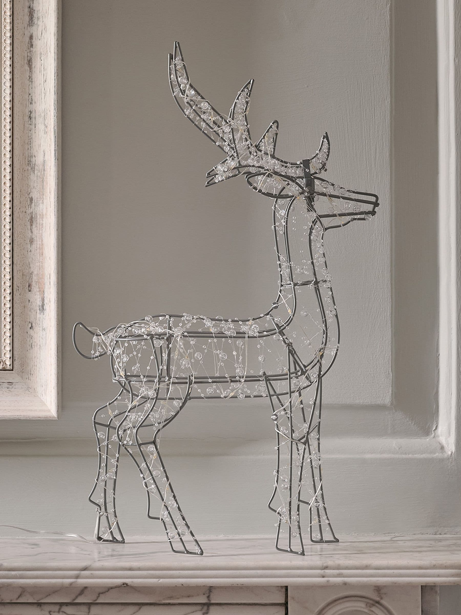 Lights4fun beaded micro light stag 50cm - British product