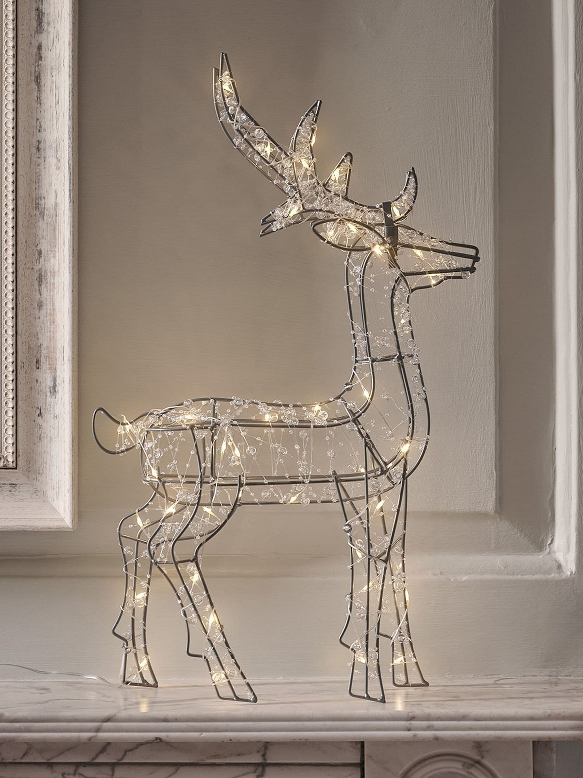 Lights4fun beaded micro light stag 50cm - British product