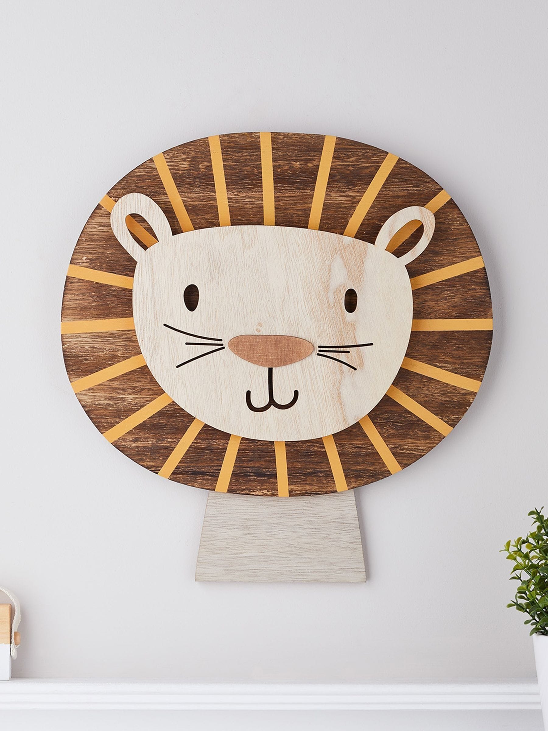 Lights4fun lion children's wall light 35cm (British brand)