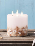 Lights4fun TruGlow LED candle Shell 3 Wick 12.5cm - British product