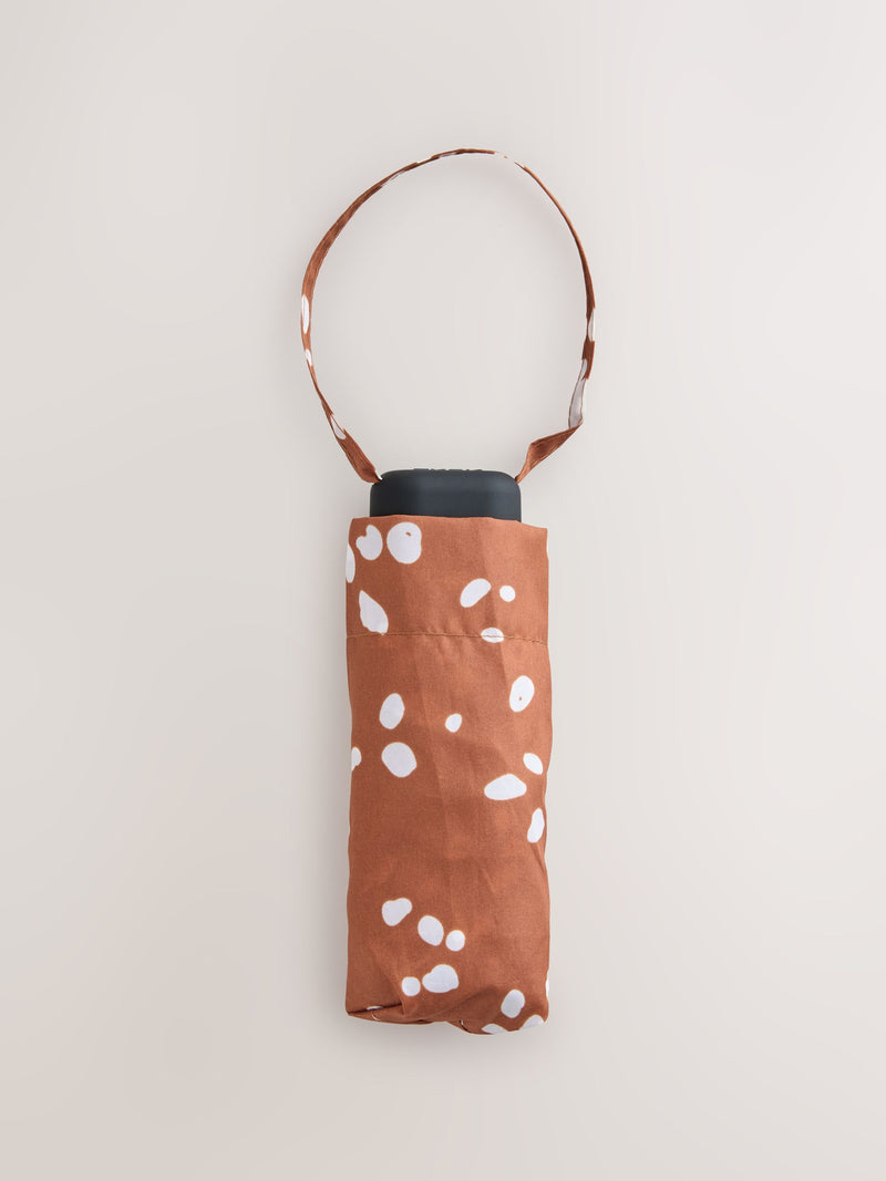 Compact Umbrella Black Print