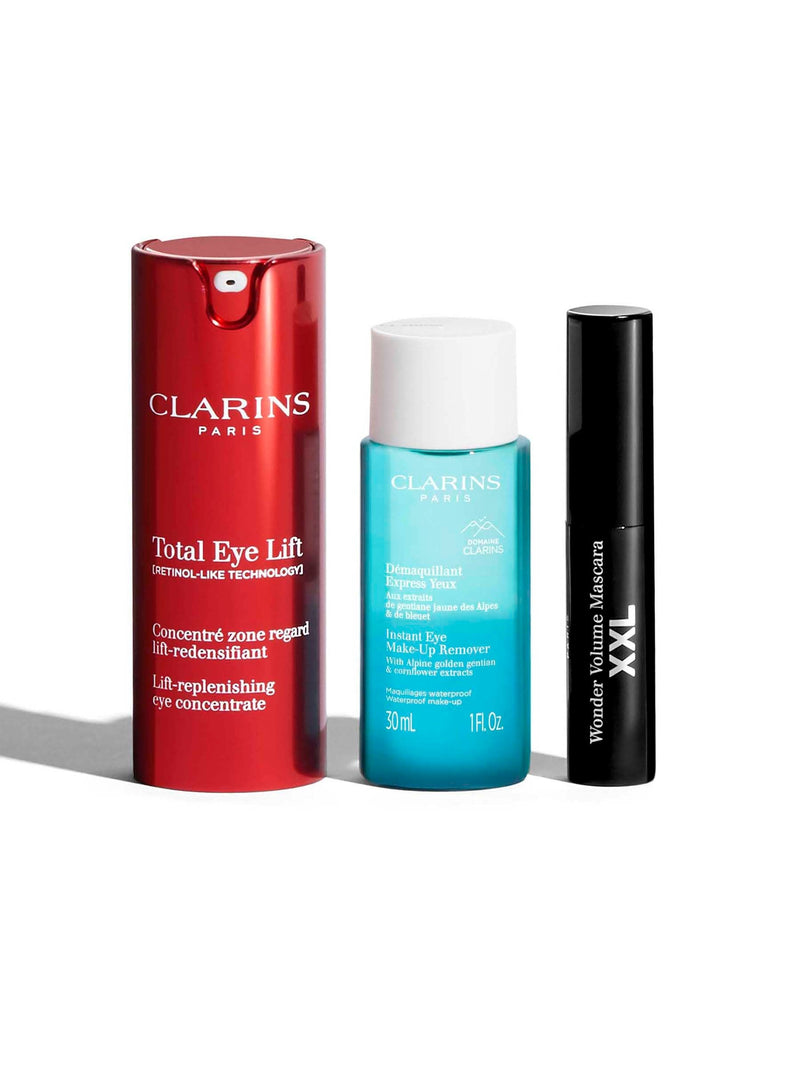 Clarins Total Eye Lift collection gift set, imported from the UK