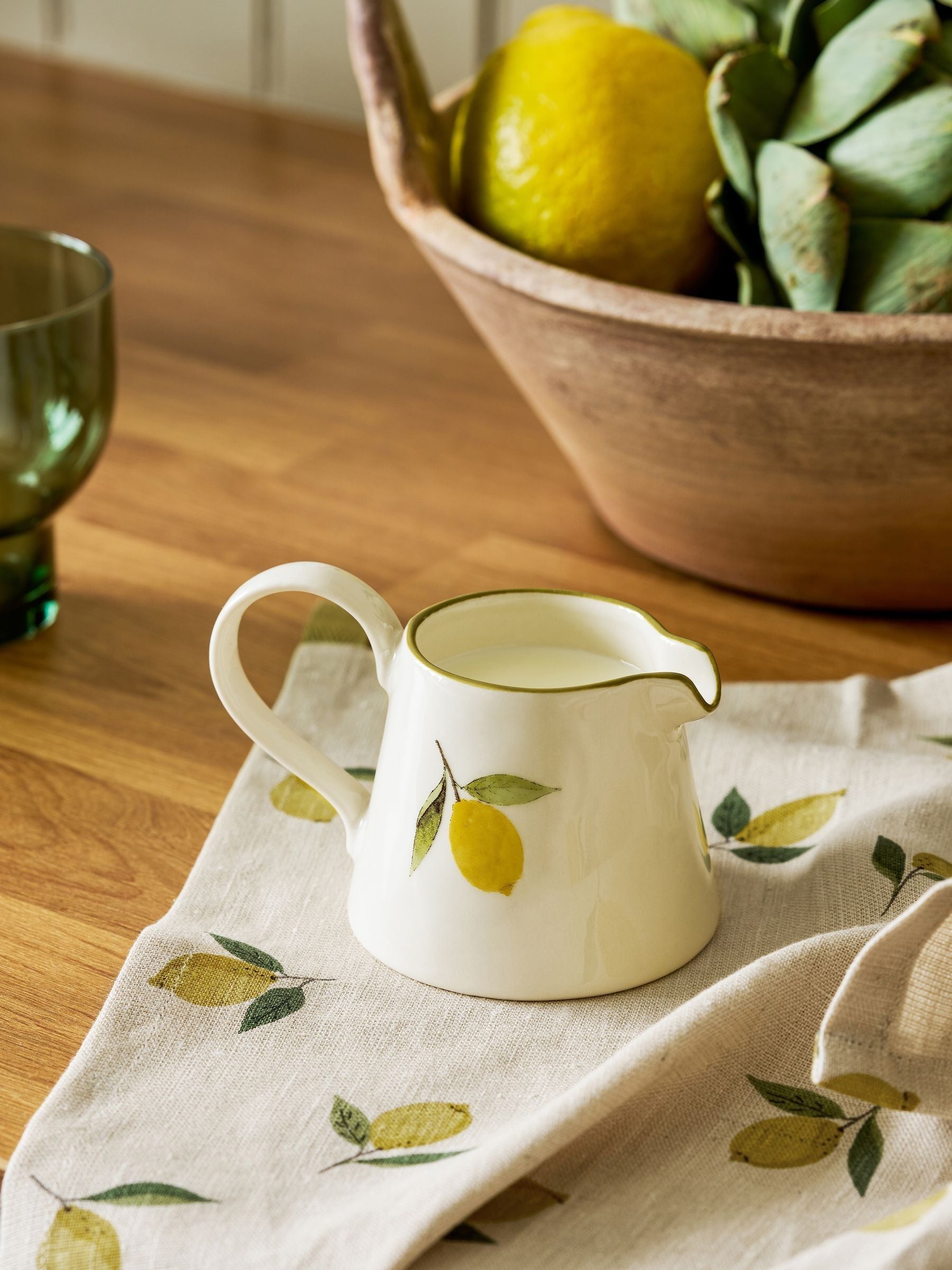 Sophie Allport stoneware mini jug with lemon design, UK version