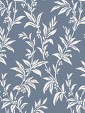 Laura Ashley Dark Seaspray Paxford Leaves wallpaper sample A4, UK version