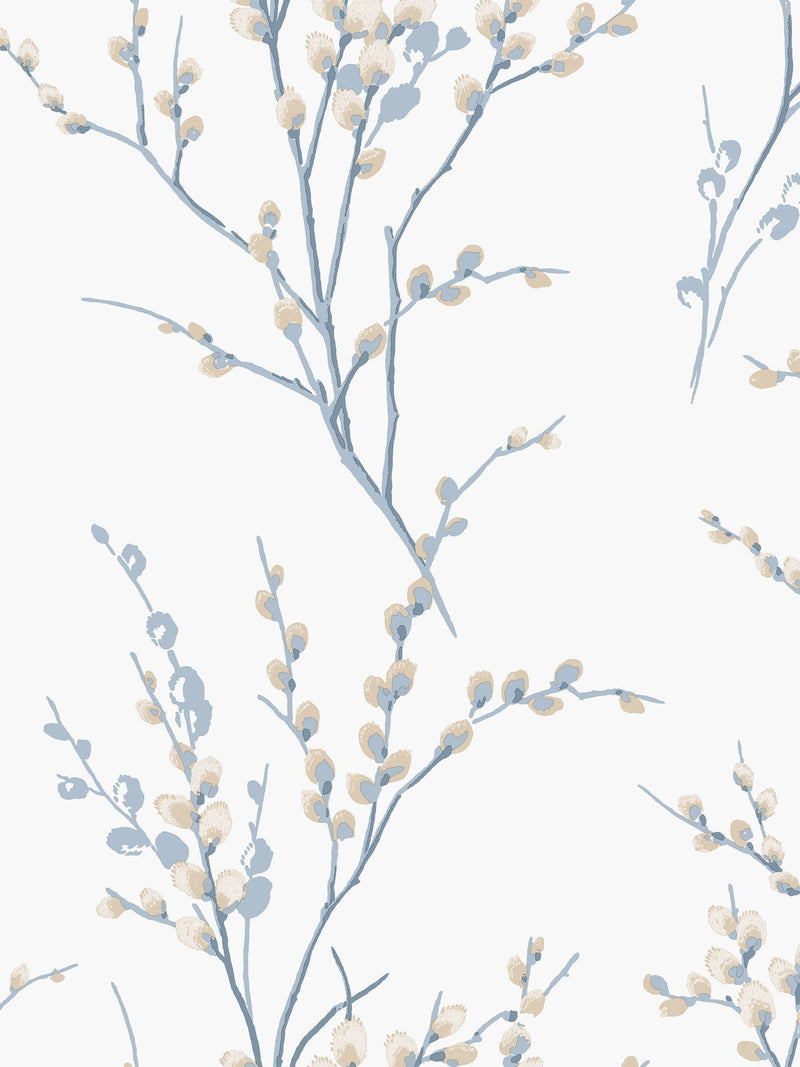 Laura Ashley Pussy Willow wallpaper sample A4, UK version