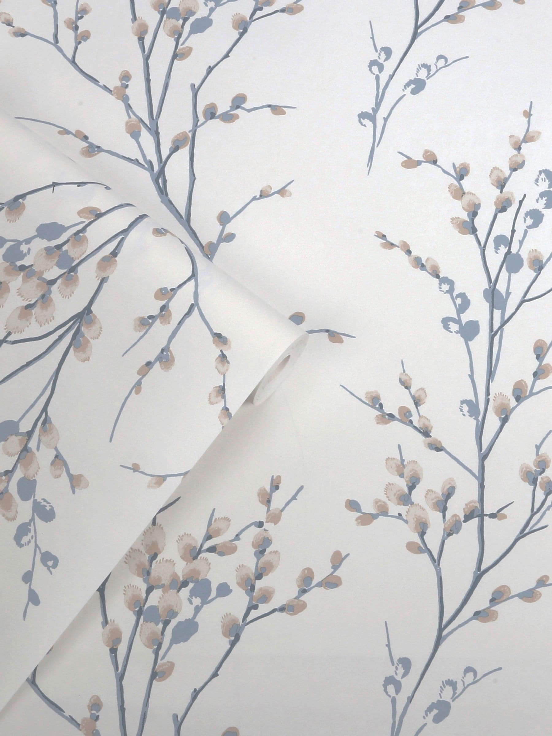 Laura Ashley Pussy Willow wallpaper sample A4, UK version