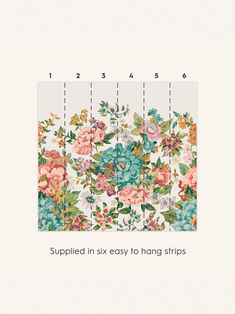 Laura Ashley Lavington Blooms A4 mural sample (British brand)