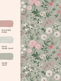 Laura Ashley wallpaper sample Otterham Garden A4, imported from the UK