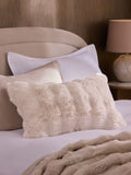 Charcoal Grey Aspen Faux Fur Cushion 59 x 59cm