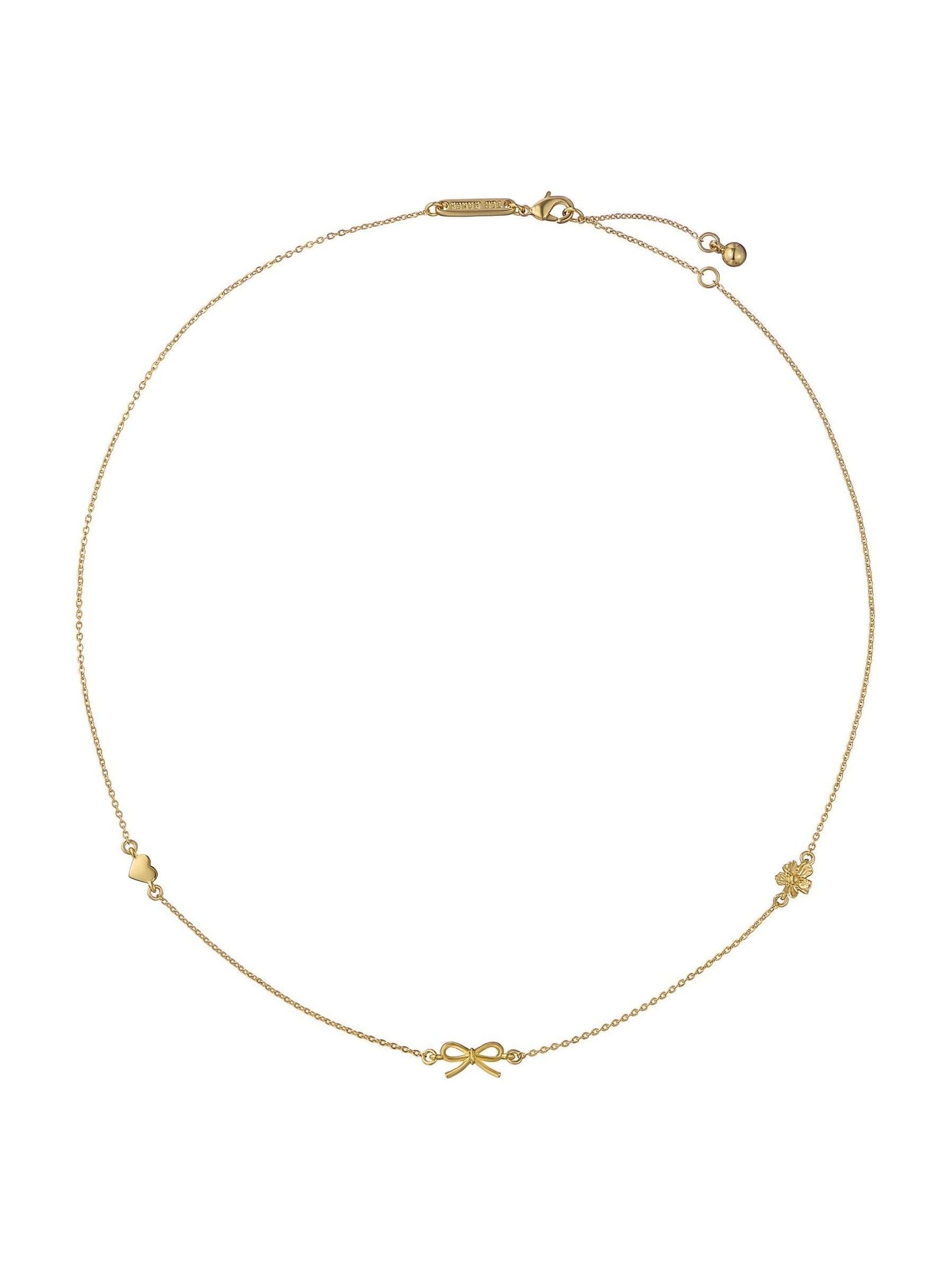 Ted Baker Iona Mini Icons necklace gold tone, imported from the UK