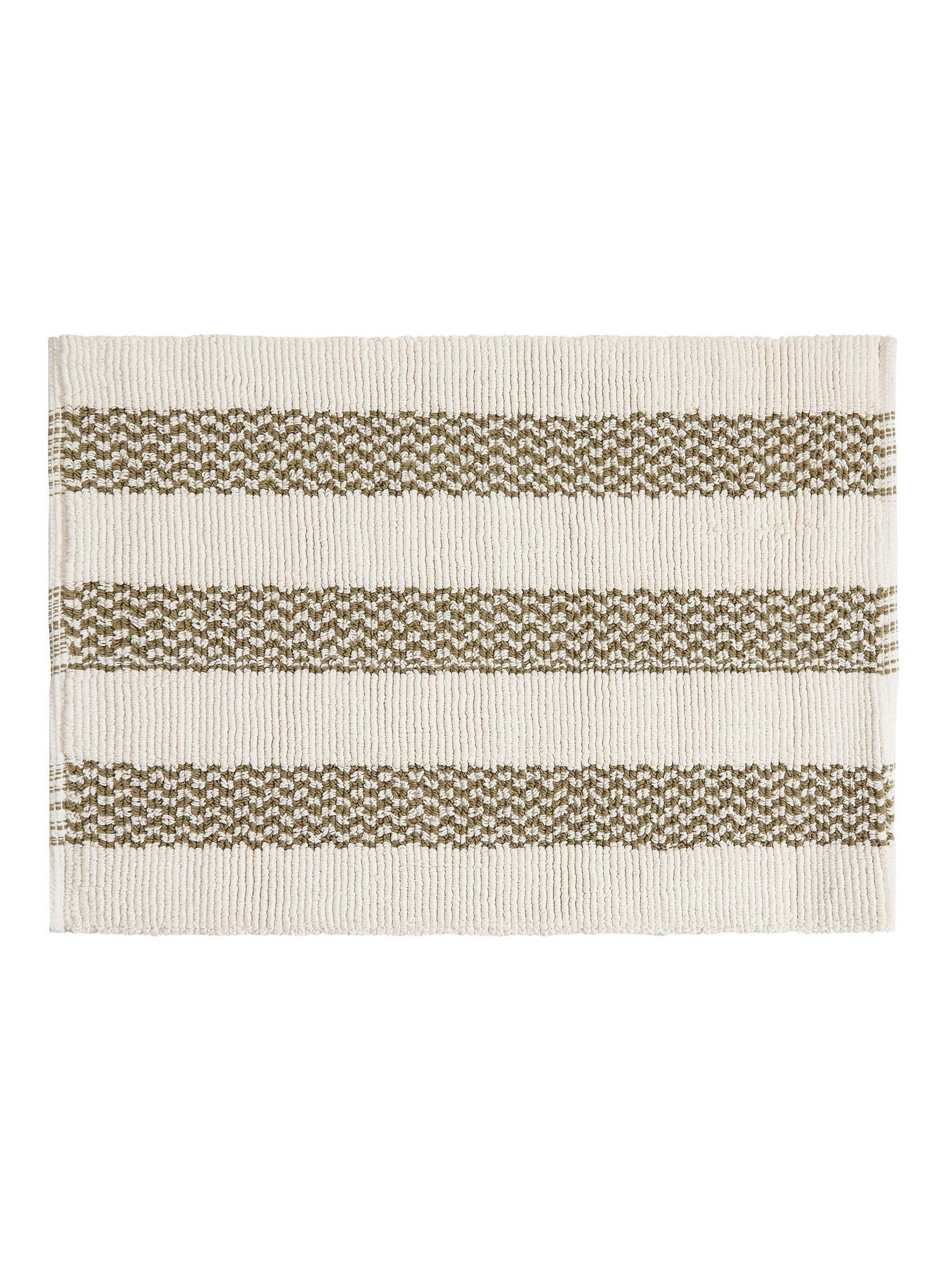 Yard Olive Hebden woven bath mat 50x80 - British product
