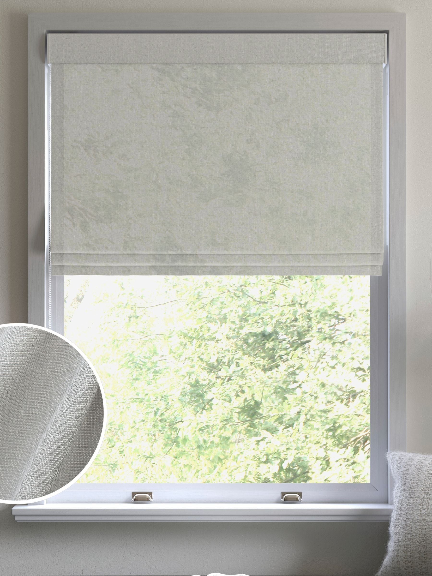 Aeris Sheer Roman Blind Pebble Grey, UK version
