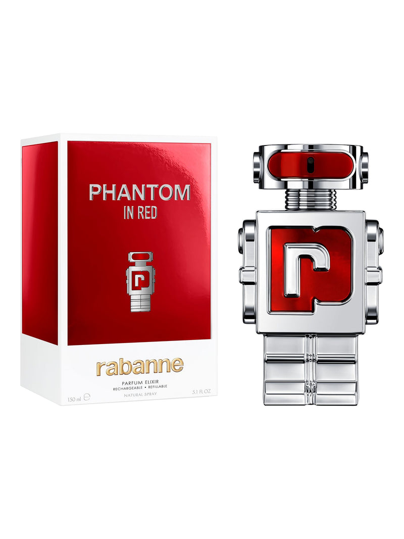 Rabanne Phantom In Red elixir refillable parfum 150ml, imported from the UK