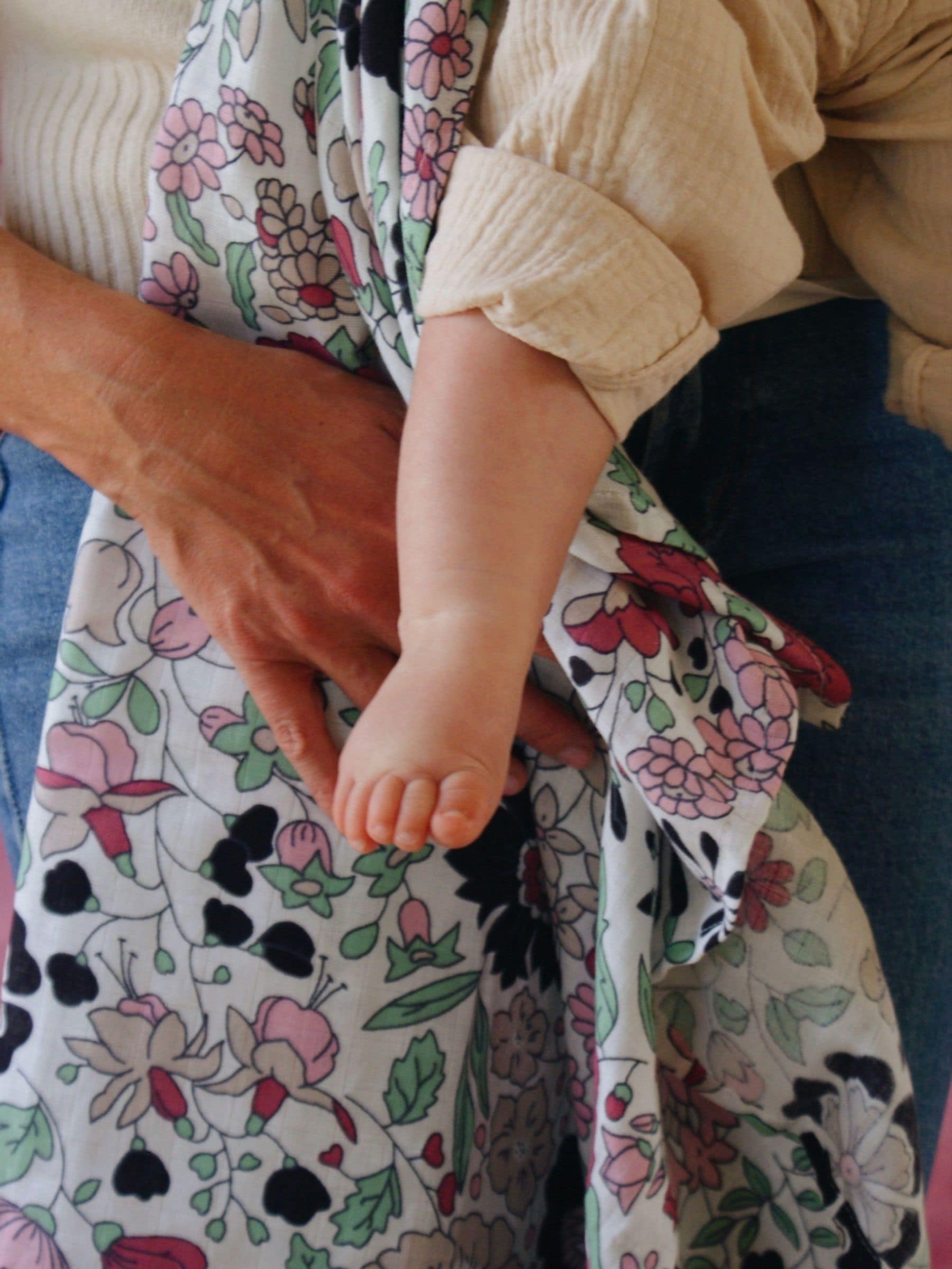 Etta Loves black and white Liberty muslin squares - British product