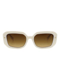 AllSaints oversized oval sunglasses crème frame brown lenses (British brand)