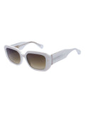 AllSaints oversized oval sunglasses crème frame brown lenses (British brand)