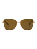 AllSaints metallic Als7015 401 warm brass sunglasses, imported from the UK