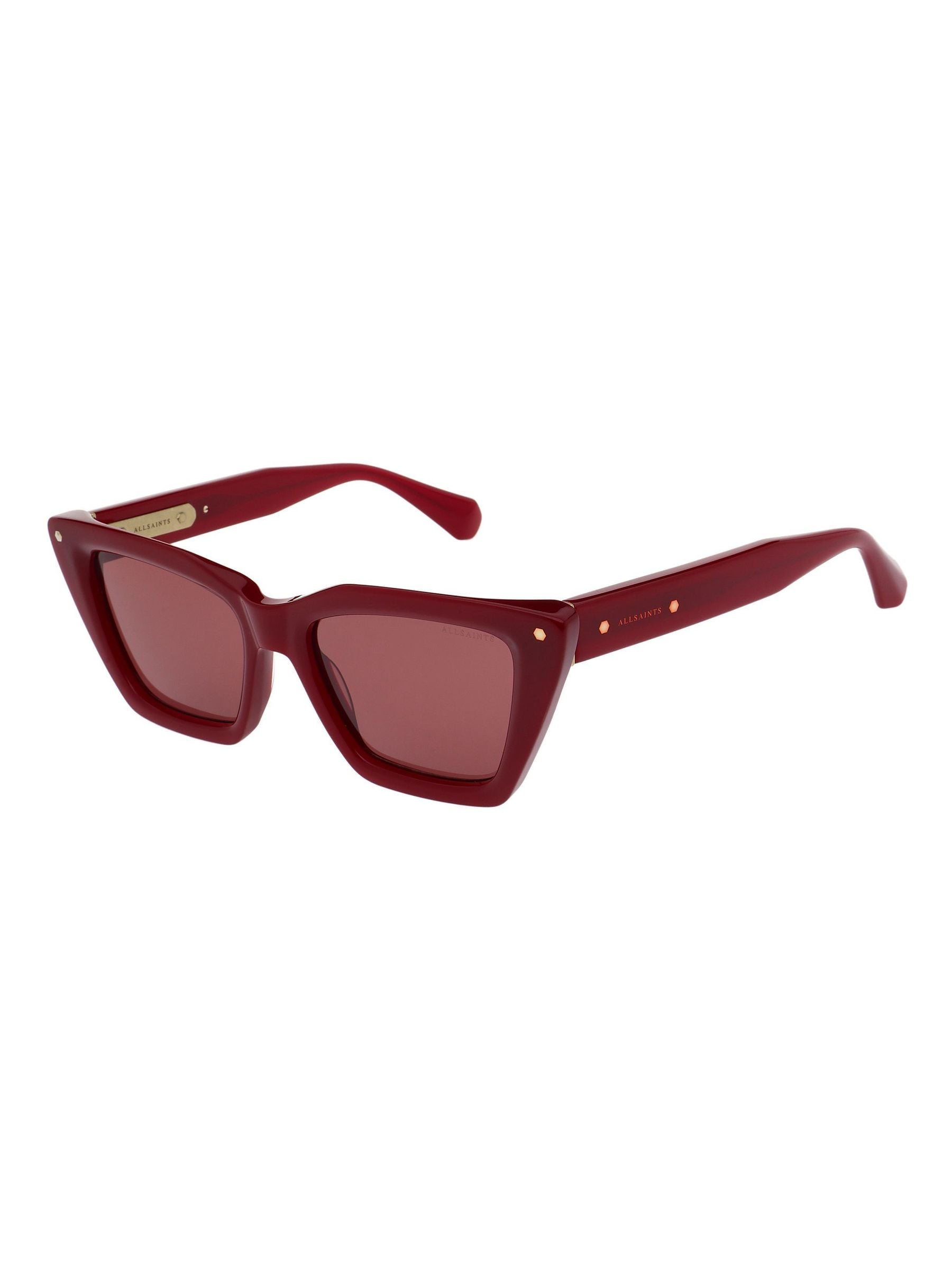 AllSaints BLAIR red cat-eye sunglasses 55/19-140, UK version