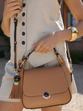 Luella Grey Diana top handle cross-body bag, imported from the UK
