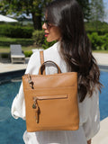 Luella Grey Brown Ella small casual backpack - British product