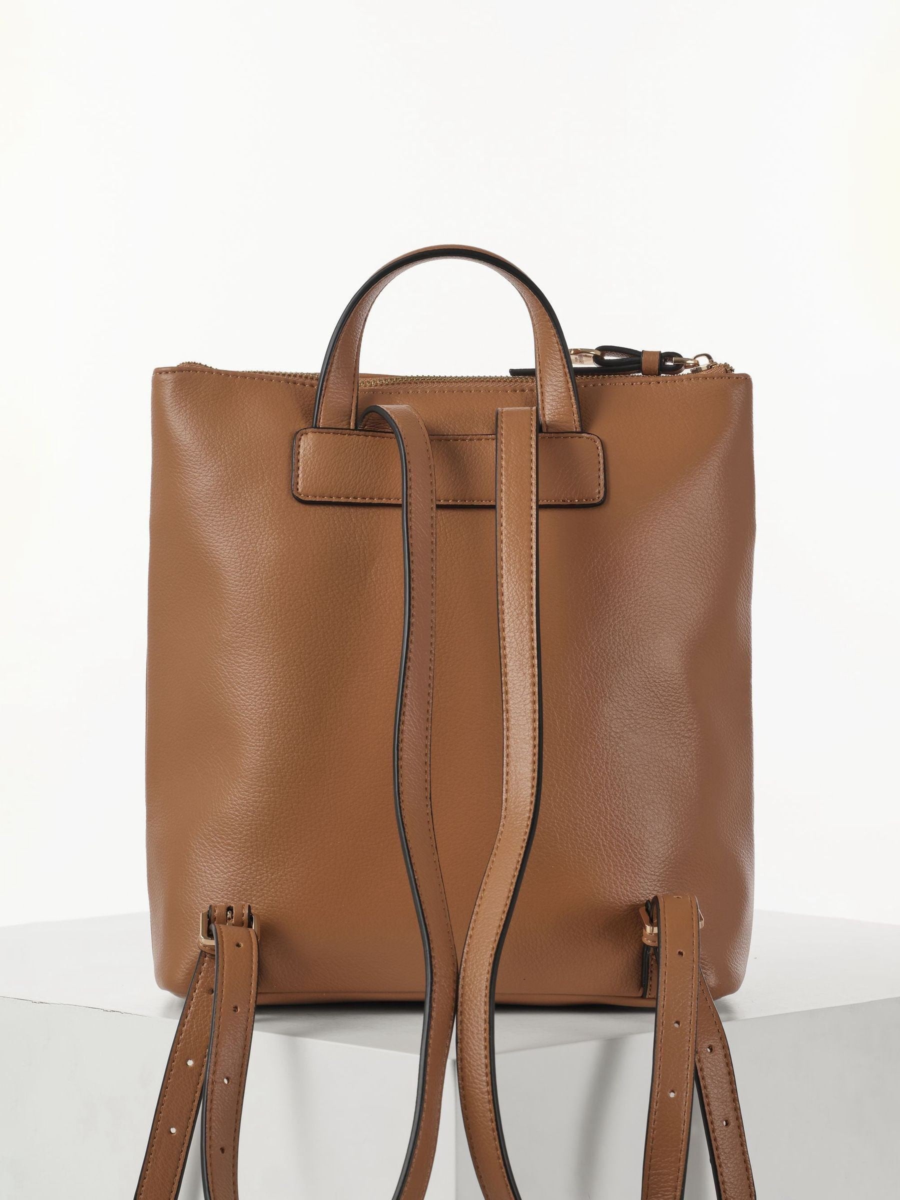 Luella Grey Brown Ella small casual backpack - British product