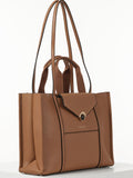 Luella Grey brown Darcy laptop tote bag (British brand)