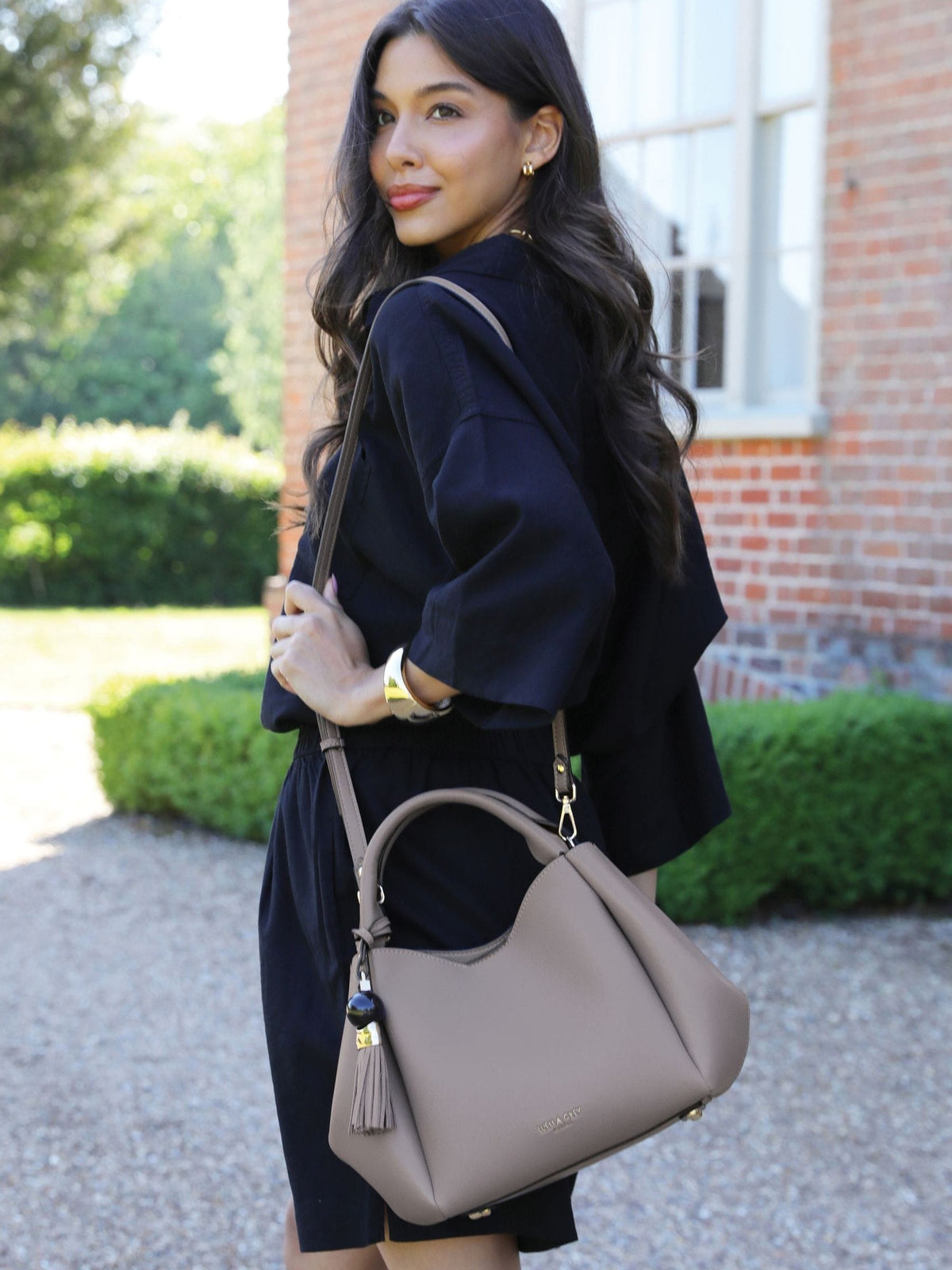 Luella Grey Adele cross-body bag in grey, UK version