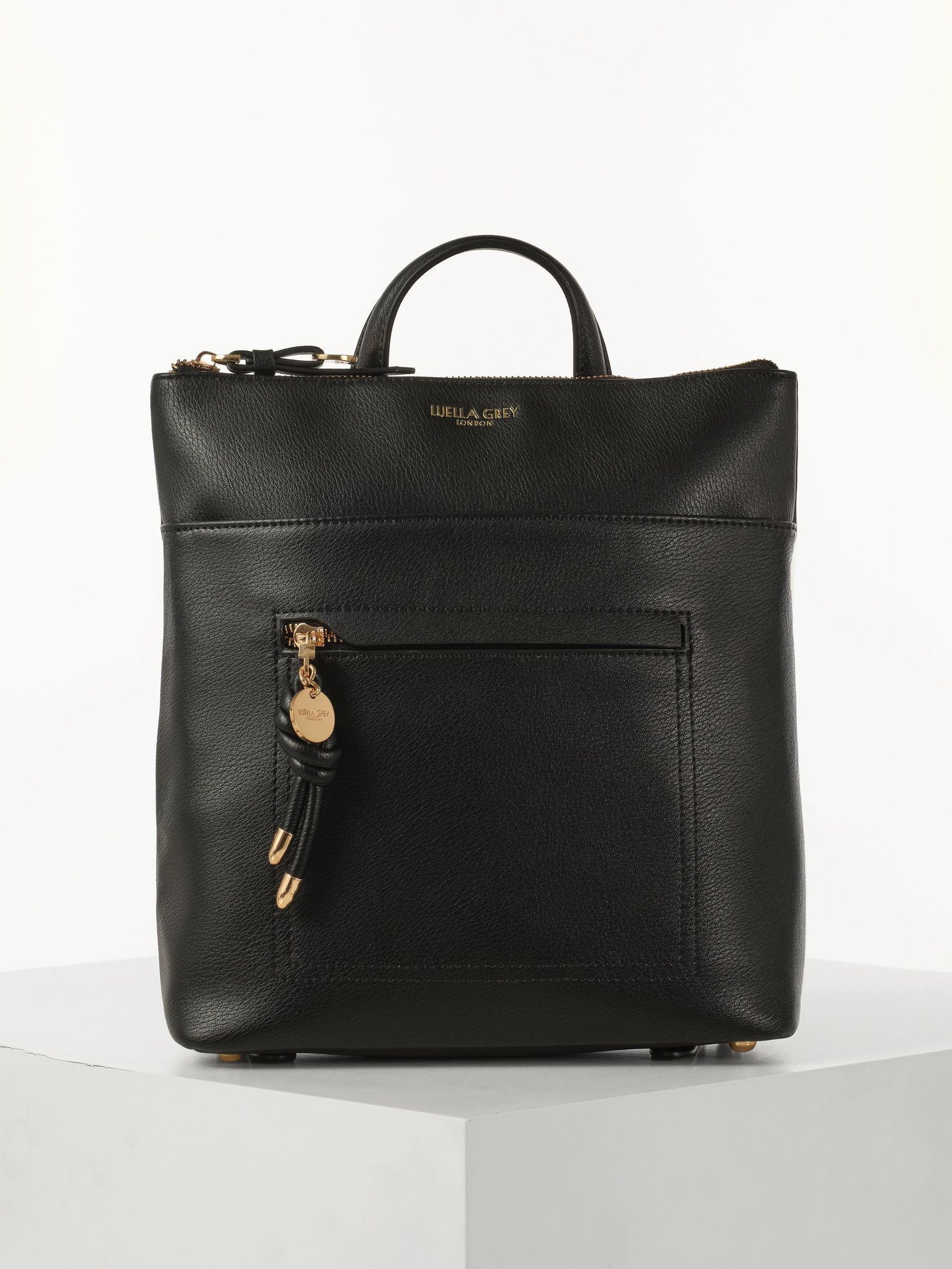 Luella Grey Black Ella Small Casual Backpack