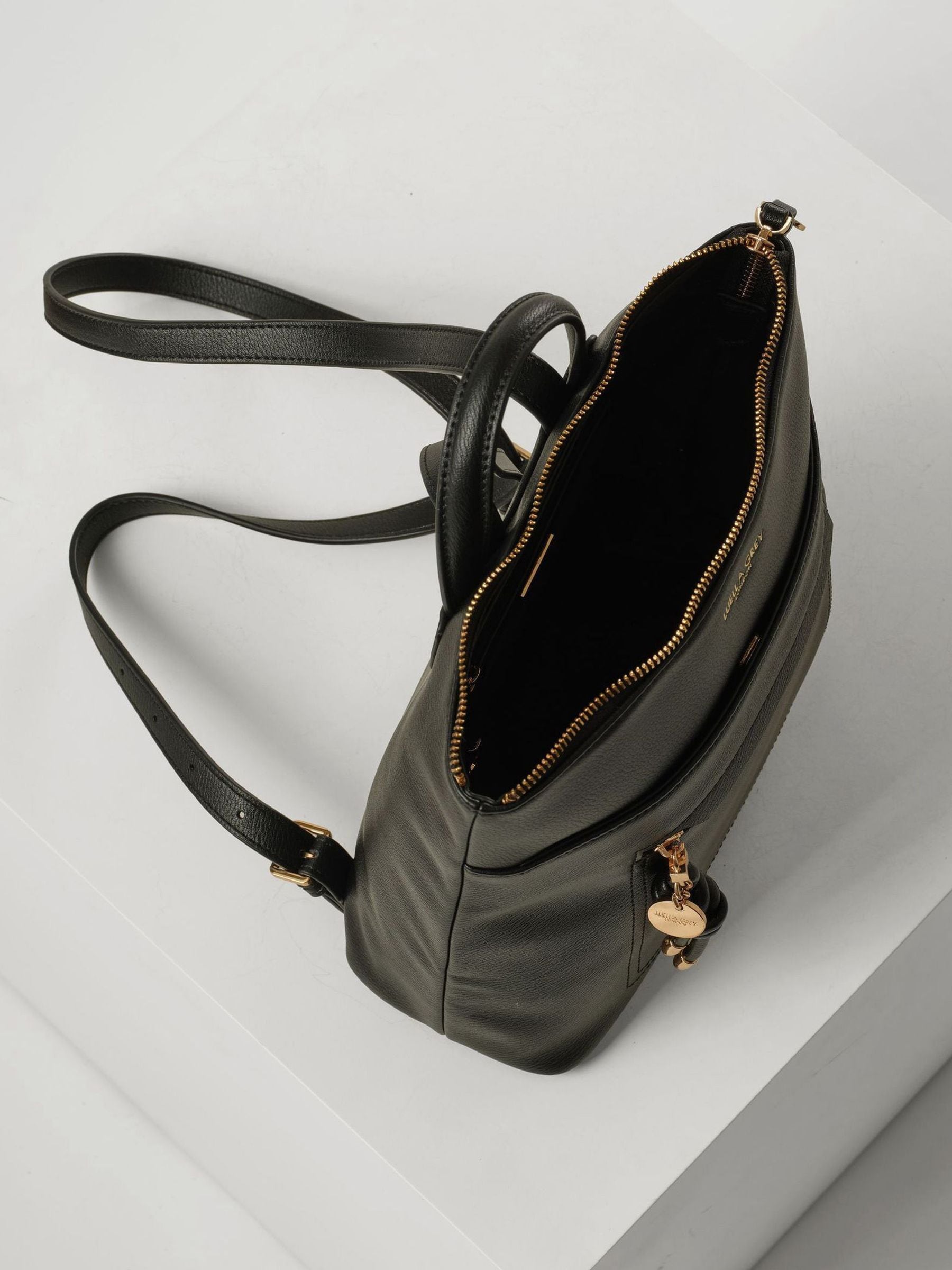 Luella Grey Black Ella Small Casual Backpack