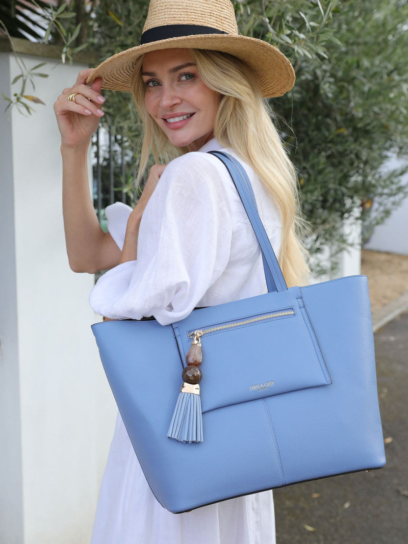 Luella Grey Catalina casual tote bag with pouch (British brand)