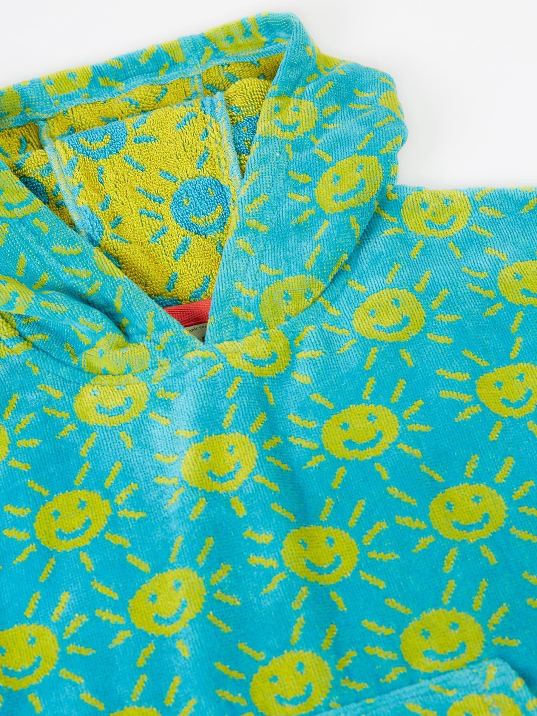 Frugi Blue Havana hooded towel, UK version