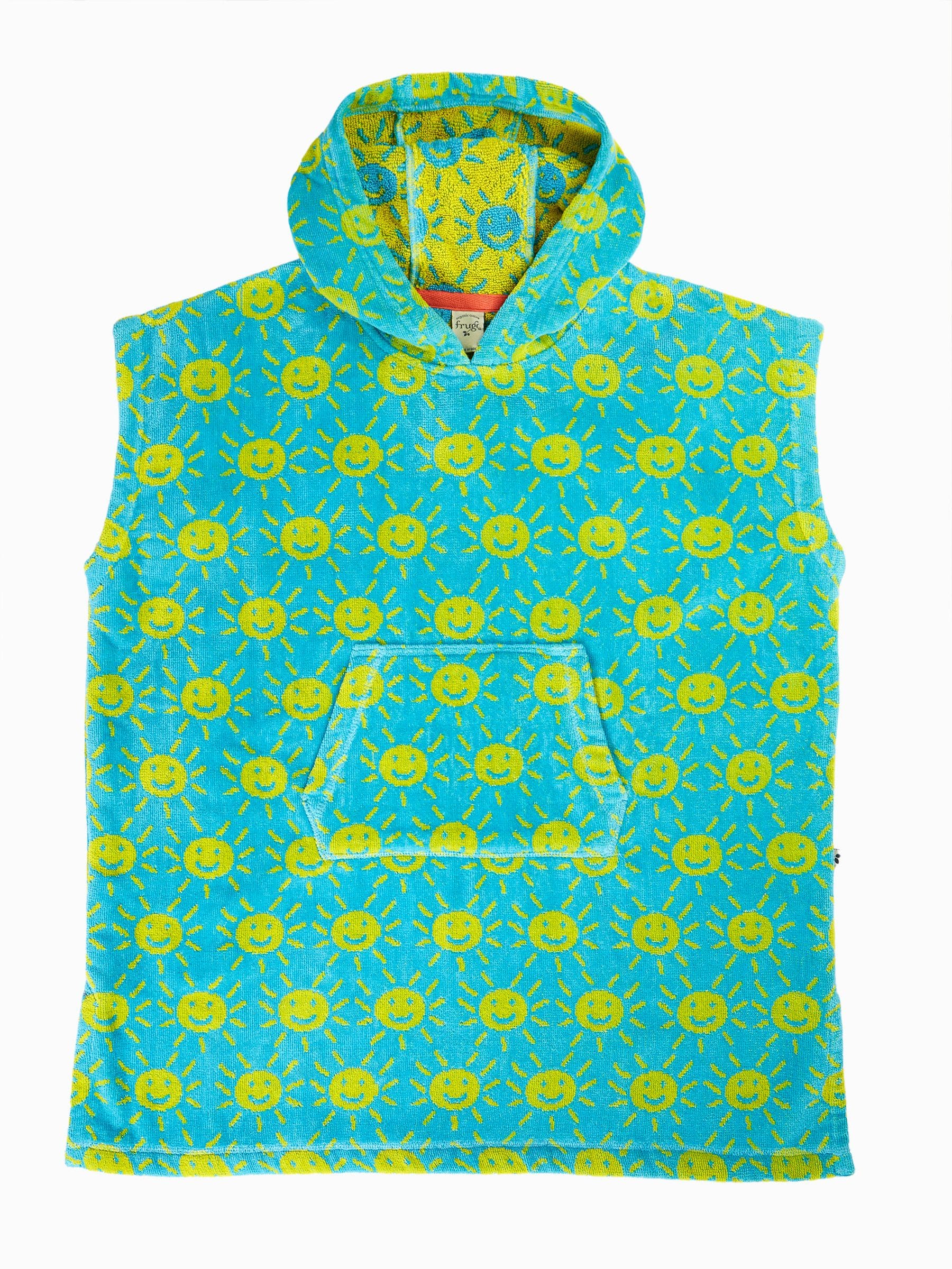 Frugi Blue Havana hooded towel, UK version