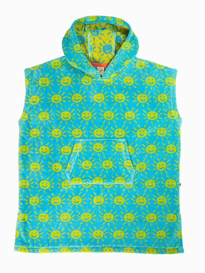 Frugi Blue Havana hooded towel, UK version