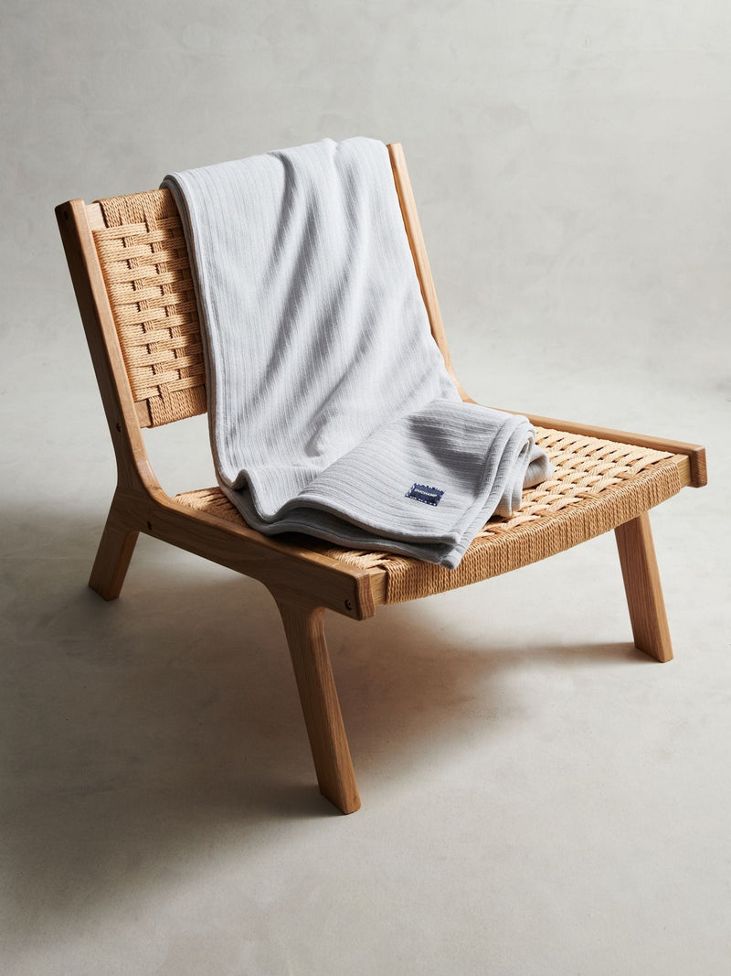 Duchamp Dawn Blue fleece throw 130x170cm, imported from the UK