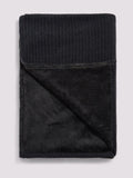 Duchamp Gray Pinstripe fleece throw (British brand)